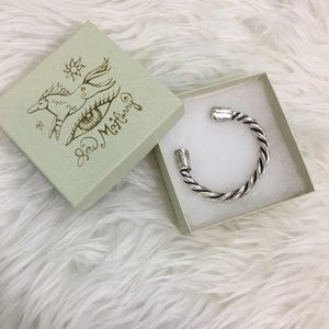 Hand Crafted Silver Twist Cuff